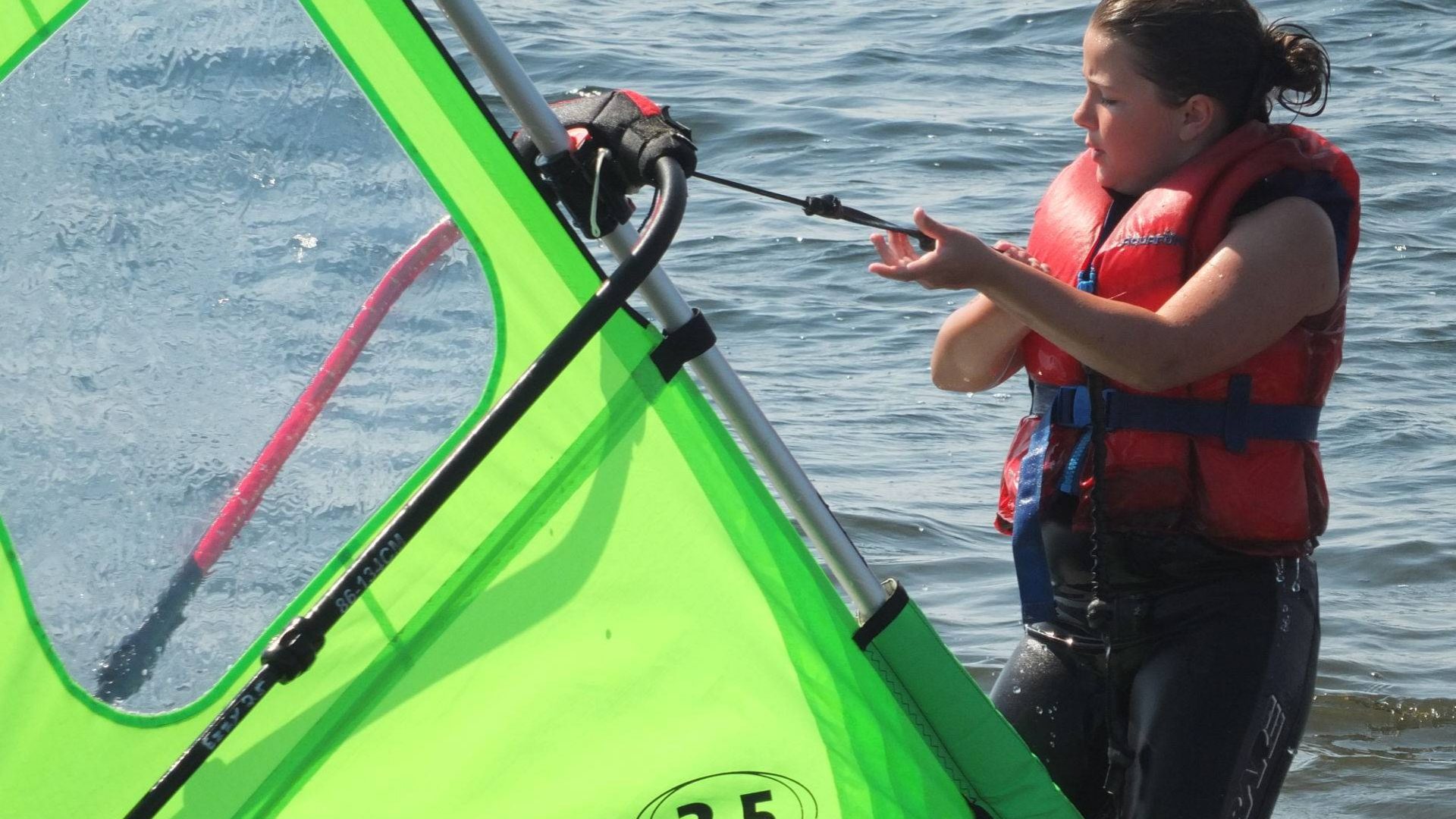 Green paddle board